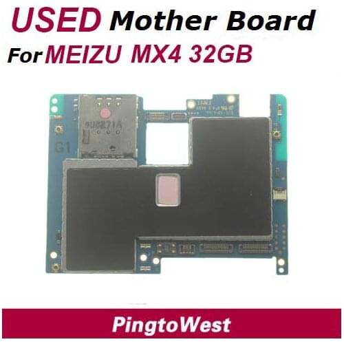Original Used Worked Well Meizu MX4 32GB unlocked Mainboard Motherboard Main mother Board Replacement ,Free Shipping