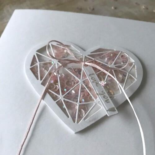 PP Craft metal cutting dies cut die mold New Heart-shaped decoration Scarpbook paper craft knife mould blade punch stencils dies