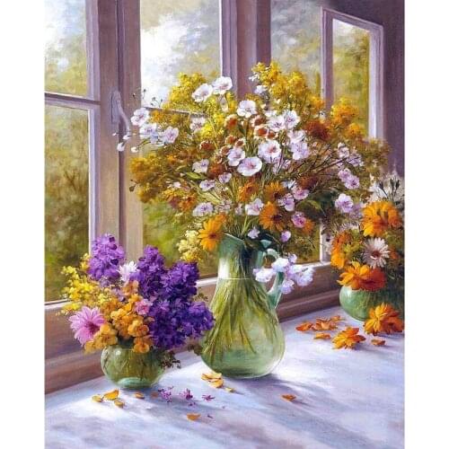 Full square 5D DIY diamond painting "flower" crystal embroidery cross stitch needle mosaic painting decoration gift