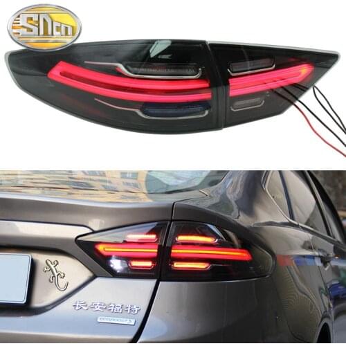 LED Rear Running Light + Brake Lamp + Reverse + Dynamic Turn Signal Car LED Tail Light Taillight For Ford Mondeo MK5 2013 - 2016
