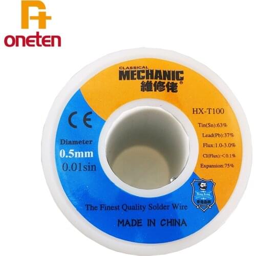 Mechanic Head-Lead Solder Wire Low Temperature Rosin Core 0.3 0.6 0.8mm Low Melting Point Welding Tin BGA Soldering Tools