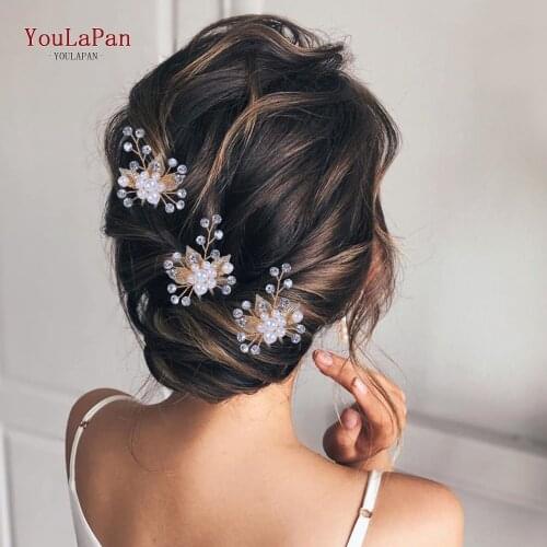 TOPQUEEN HP133 Wedding Hair Clip Handmade Leaf Bridal Headpiece Bridal Star Hair Pin Wedding Accessories Hair Bride Tiara
