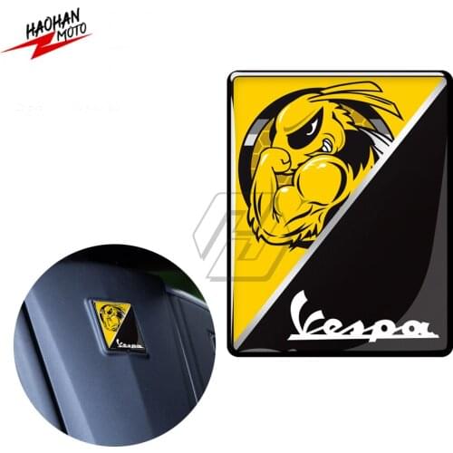 For PIAGGIO VESPA GTS GTV LX LXV 125 250 300 Ie Super 3D Motorcycle Front Badge Overlay Mio Sticker