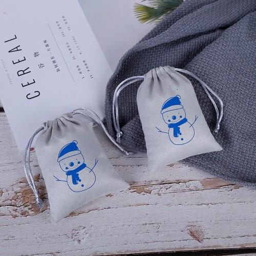 100pcs Flannel Jewelry Bags Velvet Drawstring Pouches Gift Packaging For Wedding Party Home Decoration Custom Personalized Logo