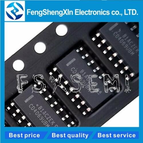 100pcs/lot CD4069UBM CD4069 SOP-14 CD4069BM HEF4069UBT CMOS Hex Inverter IC