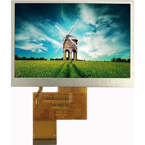 4.3 inch 480*272, wide temperature 8/24bit RGB interface, high brightness, TFT LCD with capacitive touch panel