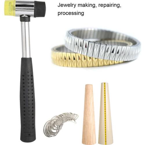 4pcs / set Mandrel Sizer Jewelry Making Tools for Ring Bracelet Repairing Measuring Processing Conveneint to Use Jewelry Tool