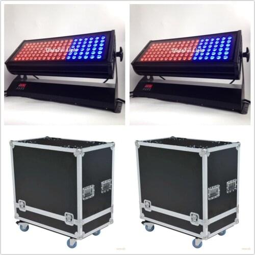8pcs/lot 108x3w led rgb wall washer light outdoor waterproof led city light dmx wash wall led rgb with flycase