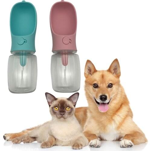 1Pcs New Portable Pet Water Dispenser Bottle Dog Bowl 350/550ML For Small Large Dogs Outdoor Travel Water Cup Feeder Accessories