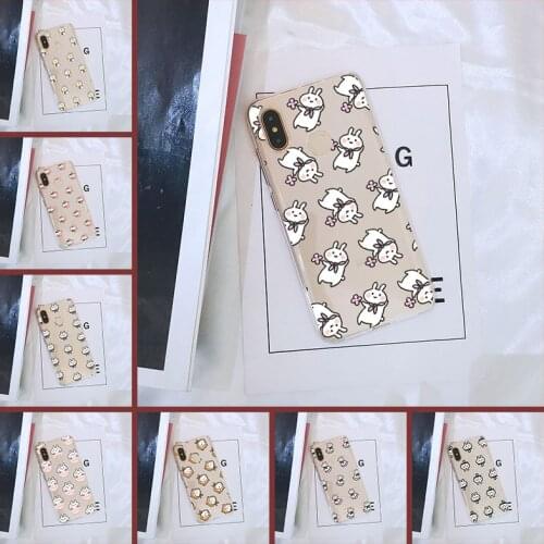 Back Cover For Xiaomi MI A1 A2 Lite Mi5 Mi6 Mi8 Silicone Kawaii Rabbit Soft For Xiaomi Mi 5 5C 5S 5X 6 6X Plus 8 SE Phone Case