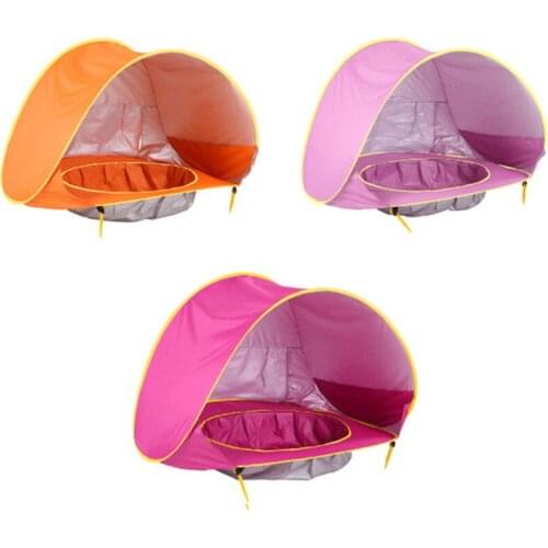 Baby Beach Tent Uv-protecting Sunshelter Children Toys Small House Waterproof Pop Up Awning Tent Portable Ball Pool Kids Tents