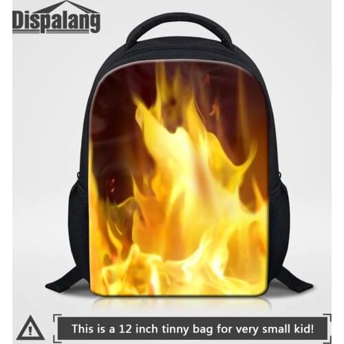 Dispalang 12 Inch Small School Bags Bookbags For Kindergarten Toddler Mochila Infantil Kids Daily Daypacks Fire Blaze Backpacks