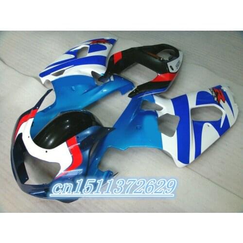Dor-Fairings set for A GSXR600 GSXR750 2001 2002 2003 GSXR 600/750 01-03 blue white black red ABS fairing kit for SUZUKI D