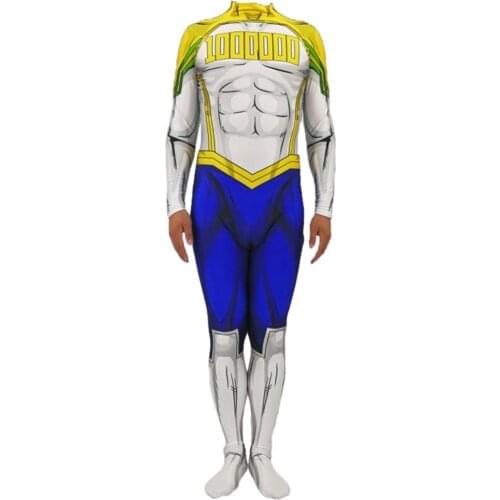 My Hero Academia Cosplay Jumpsuit Mirio Cosplay Costumes Spandex Zentai Bodysuits Jumpsuits Halloween Costumes