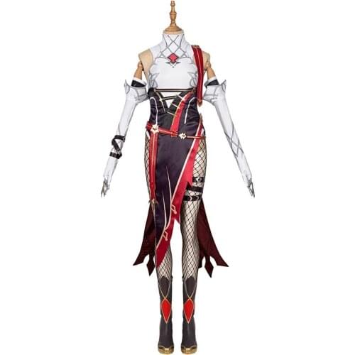 Genshin Impact Rosaria Cosplay Costume Men Women Full Set Uniforms Suits Adult Halloween Carnival Party Role Playing Costumes