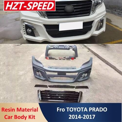 Prado Modify to WALD Type Car Body Kit Resin Unpainted Front and Rear Bumper For Toyota Prado 2014-2017