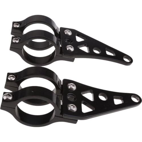 Motorcycle Black 39mm Turn Signal Clamps Headlight Mount Bracket Fork Ear for Chopper Cafe Racer