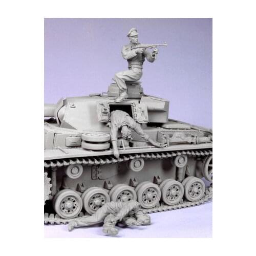 1/35 Tankers Fighting (no tank) Resin Figure Building Kit
