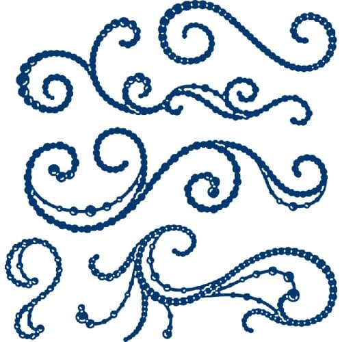 New 2021 Flourish Of Pearl Metal Cutting Dies for DIY Scrapbooking and Card Making Decorative Embossing Craft No Stamp