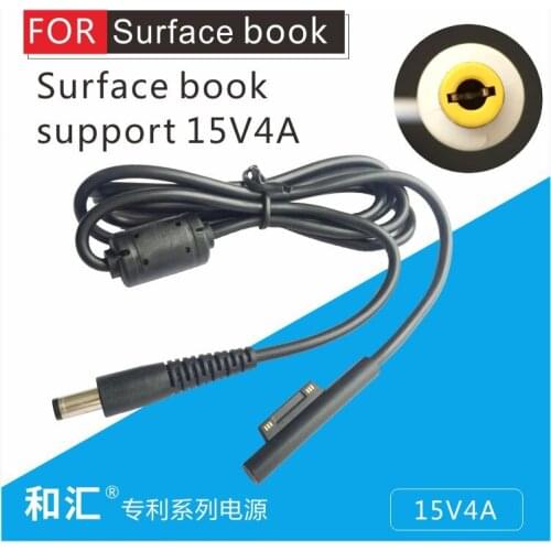 NEWEST!! DC to Surface Book charging cable cord, one side DC5.5*2.5mm other side MicroSoft Surface Book laptop surface pro3pro4