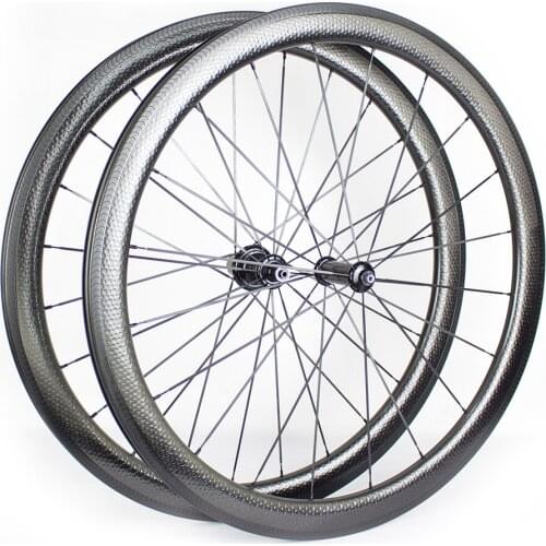 FIERCE Carbon Dimple Bike Wheelset 45/50/58/80mm Depth 700C DT240 /DT180 Hubs V Brake Track High End Fast Wheelset Durable