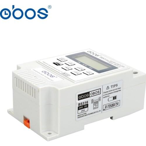 Beautiful appearance Power outages memory timer switch 24V digitla timer relay with 10 times on/off time set range 1min-168H