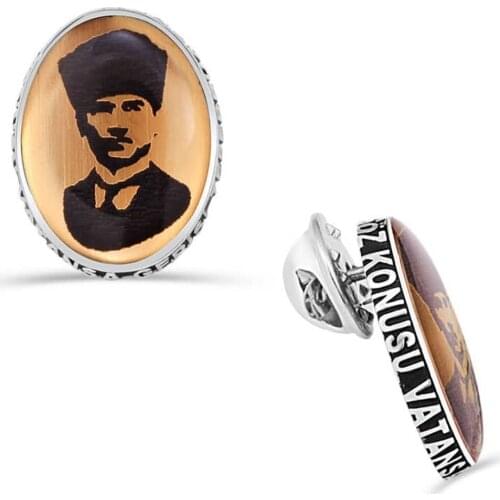 Ataturk Skyline 925 K Silver Badge