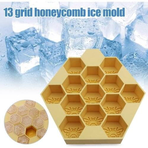 13 Grids Silicone Ice Mold Ice Cream Mould DIY Fondant Mousse Mould Tray _WK