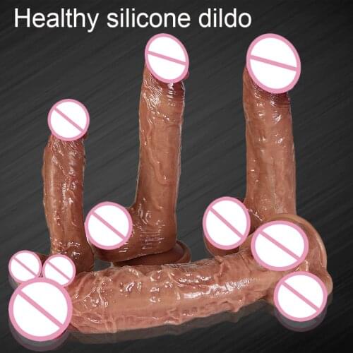 Skin Feeling Huge Penis Realistic Dildos for Women Lesbian Anal Sex Toys Huge Fake Sexy Dick Silicone Dildo Females Masturbation
