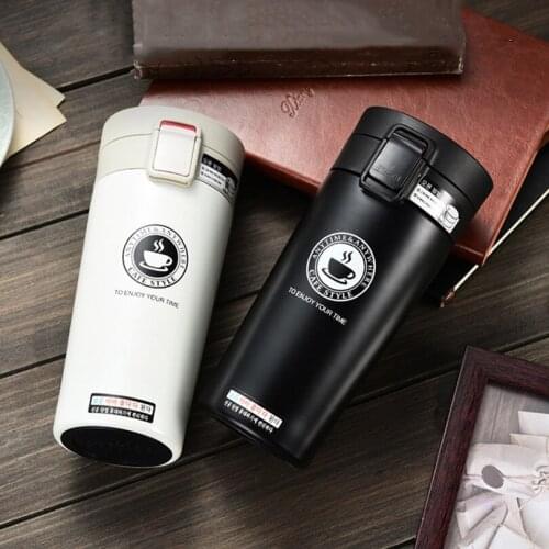 Hot Quality Double Wall Stainless Steel Vacuum Flasks 380ml Car Thermo Cup Coffee Tea Travel Mug Thermol Bottle Thermos termos