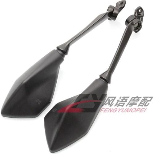 Mirrors for Motorcycle Metal and Plastic Shells Refitting Accessories Black Universal for Honda Kawasaki Ninja 650 ER6F 17-20