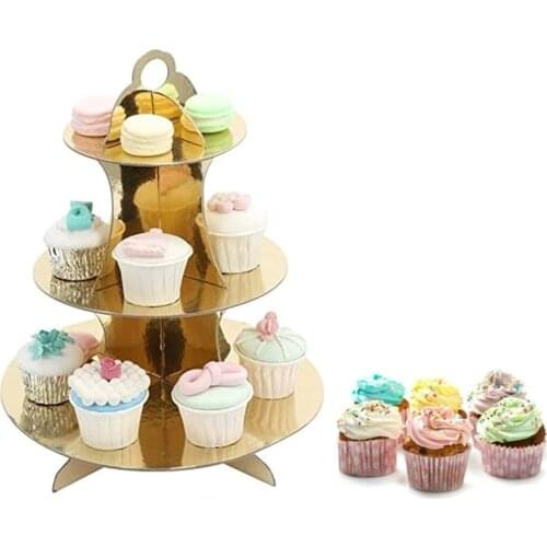 1pc/2pcs Cake Rack Multilayered Household Paper Cake Stand Food Display Stand for Fruit Dessert