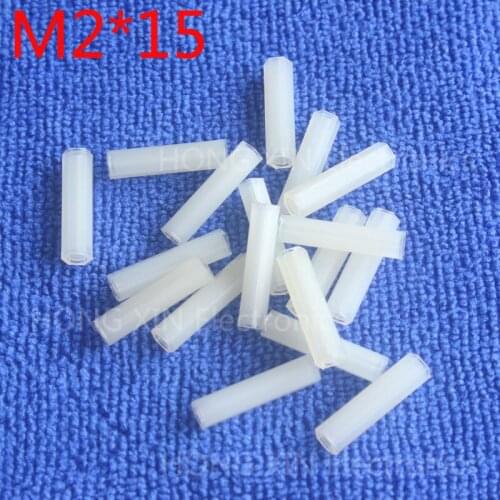 M2*15 1pcs White nylon Standoff Spacer Standard M2 Female-Female 15mm Standoff Kit Repair parts High Quality