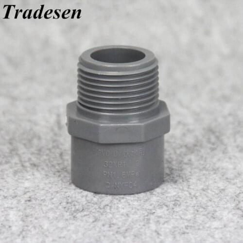 1pcs UPVC 2.5inch-4inch Male Thread pipe Connector for Garden Irrigation Watering Aquarium Pipe/PVC Tube Adapter