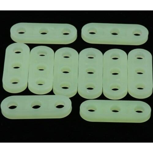 10pcs 5mm Plastic Luminous 3 Hole Camping Tent Cord Rope Adjusters Runners Tent Accessories for Awning Canopy