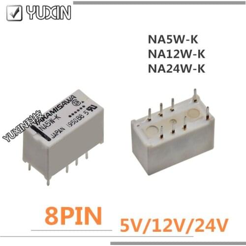 10PCS 100%New Original Relay NA5W-K 5VDC NA12W-K 12VDC NA24W-K 24VDC NA24W K NA12W 8PIN 2A