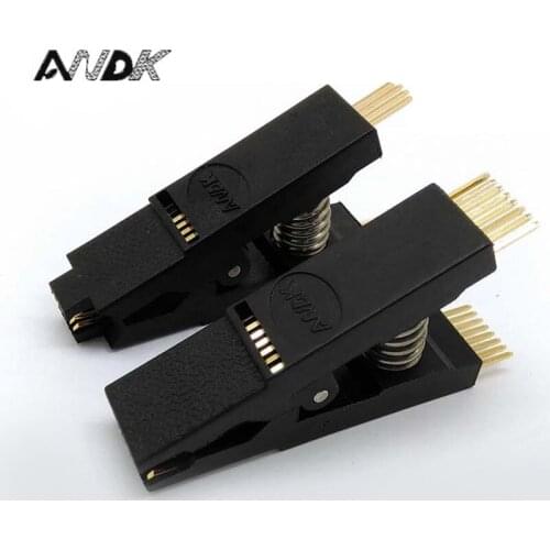 2PCS /Lot BIOS SOP8 + SOP16 Original Straight Test Clip Pin Pitch 1.27mm SOIC8/16 Universal Body Programming Clip