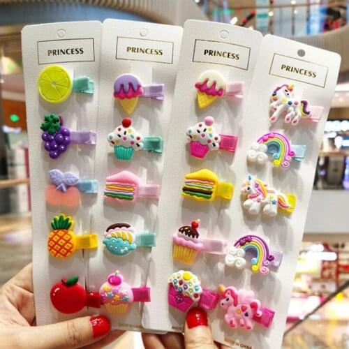 5pcs/lot new fashion girl cute fruit hairpin children sweet hairpin hairpin hair accessories fashion hair accessories