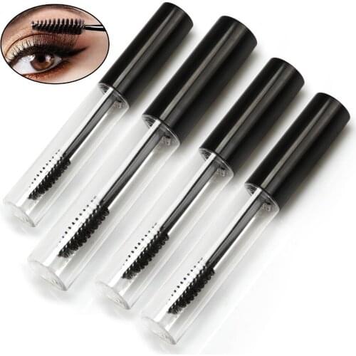 5pcs Pop Empty Black Eyelash Tube Mascara Cream Vial/Container 1ml/2/3/10mL Fashionable Drop Shipping