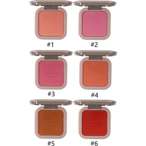6 Color Powder Box Blush Custom Private Label Makeup Products Bulk Compact Powder