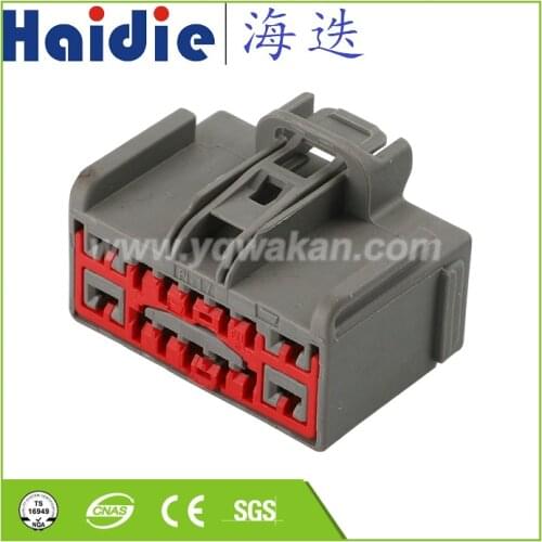 Free shipping 2sets 14pin auto plastic cable wire harness unsealed connector with terminals 7283-6447-40