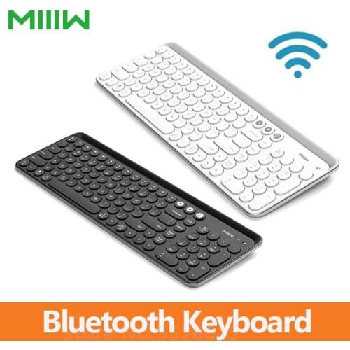 MIIIW Bluetooth Dual Mode Keyboard 102 Keys 2.4GHz Multisystem Compatible Windows PC Mac Wireless Portable Keyboard