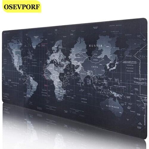 Oversize Large Mousepad Gaming Accessories Keyboard Pad Cushion XL Mouse Mat Gel World Map Print Keyboard Gel Logitch Gamer Mats