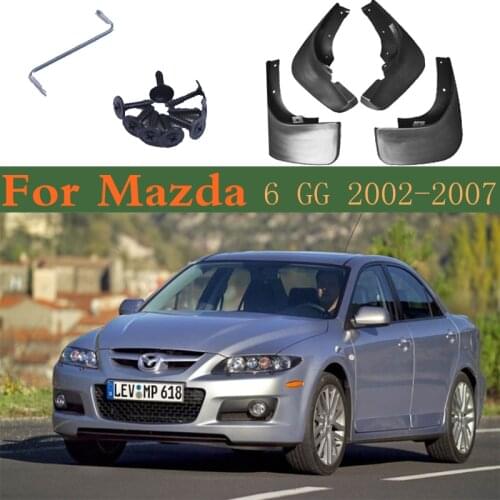 Car Mudflap Fender Mud Guard Flap Splash Flaps Mudguards Accessories For Mazda 6 GG Saloon Sedan 2007~2002 2006 2005 2004 2003