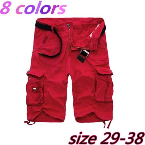 Mens Military Cargo Shorts New Camouflage Tactical Shorts Men Loose Outdoor Casual Short Pants Plus Size Men Casual Shorts