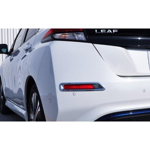 For Nissan Leaf ZE1 2017 2018 2019 Car Accessories Rear Tail Fog Light Cover Frame Trim Fog Lamp Accessories Styling