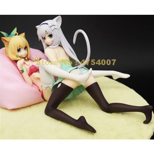 Anime akashic records of bastard magic instructor sistine fibel rumia tingel sexy cat girls action figure 11cm Toy