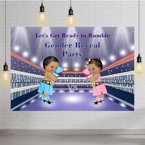 Newborn Baby Shower Backdrop for Photography Boy or Girl Gender Reveal Party Background Red Blue Photocall Studio Poster Props