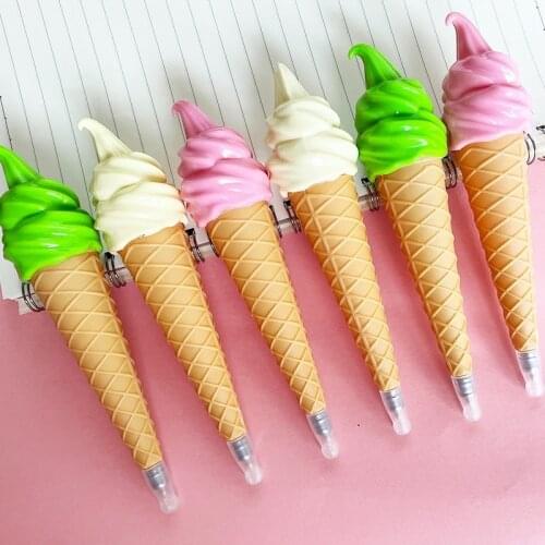 Ice Cream Gel Pen Cute Stationery Pens Student Kawaii Gel Pen Creativity Cool Pens Cute Stationary Supplies Office Accessories