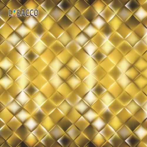 Laeacco Photo Backgrounds Magic Stage Golden Rhombus Party Decor Pattern Customized Poster Photography Backdrop For Photo Studio